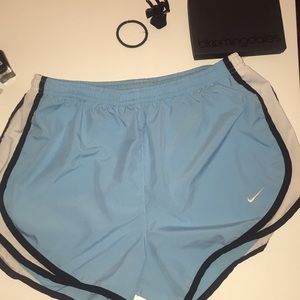 blue nike shorts